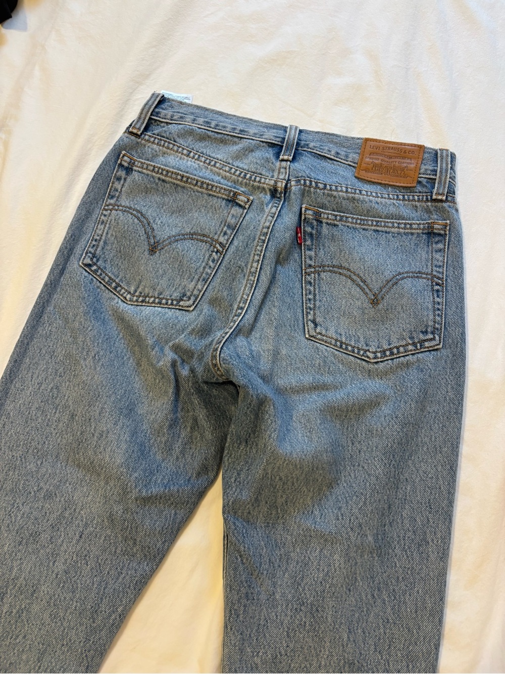 Levi's Wedgie Light Blue Denim Button-Fly Jeans